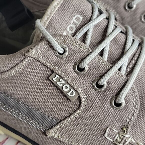 IZOD OASIS Men's Linen Taupe Casual Shoes Size 11 - Picture 5 of 9